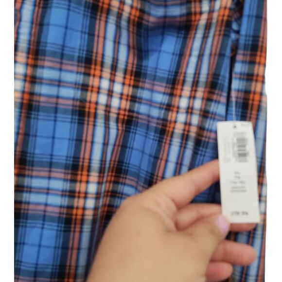 Old Navy Junior Men's Shirt Multicolor Plaid Long Sleeve Button Up Front Sz XL - Picture 12 of 14